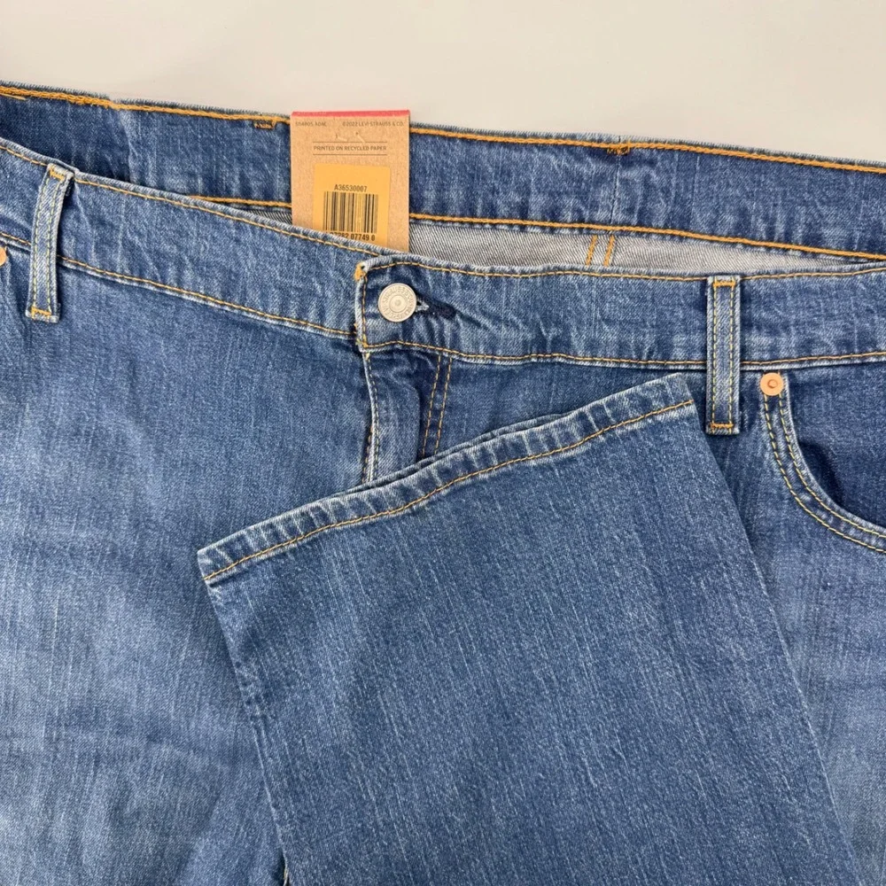 Levis 511 Slim Jeans Mens 50x34 Blue Medium Wash Ease Stretch Denim A35530007